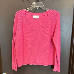 Old Navy Pink V-Neck Sweater